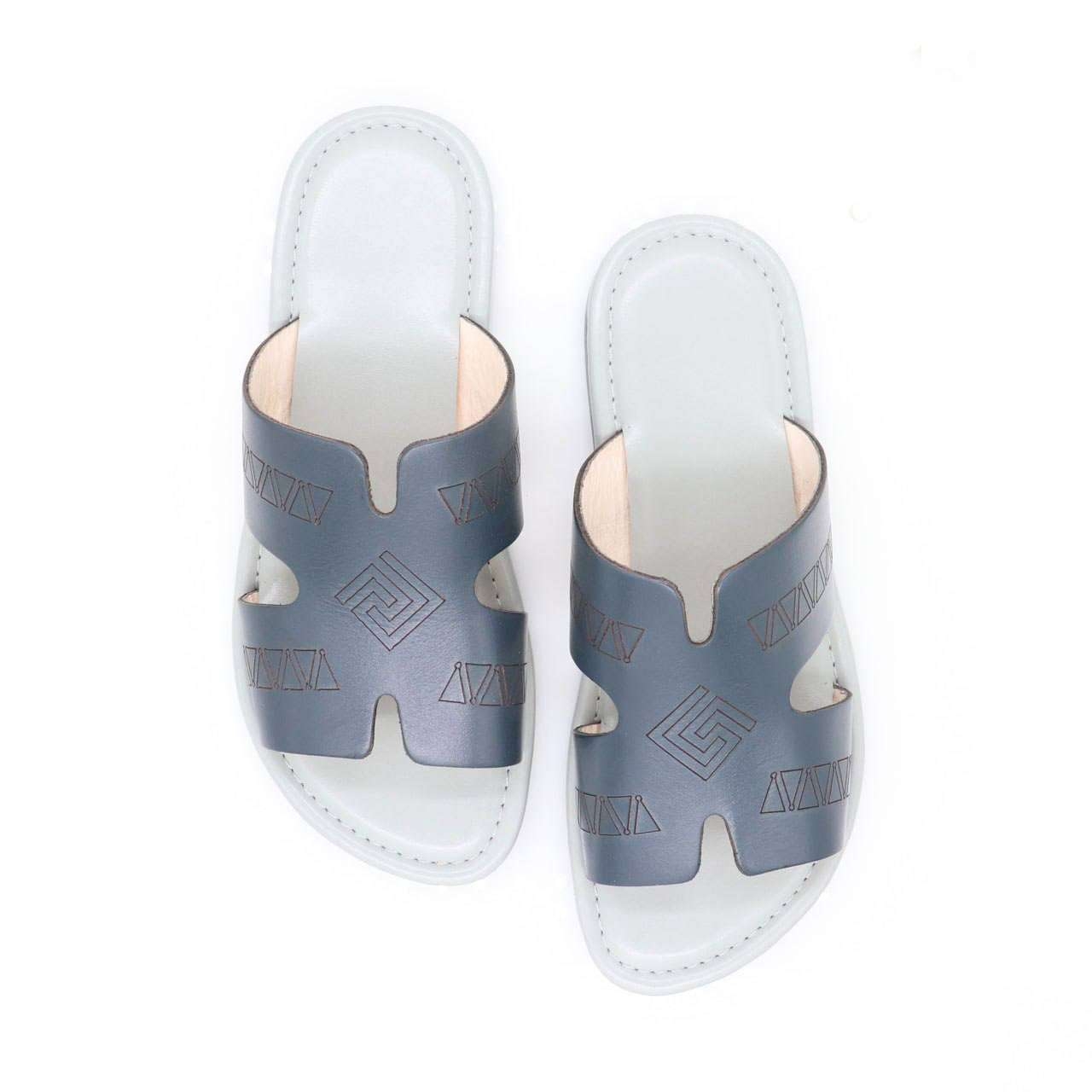 حذاء شرقي جلد ازرق 3 حذاء شرقي جلد ازرق 3