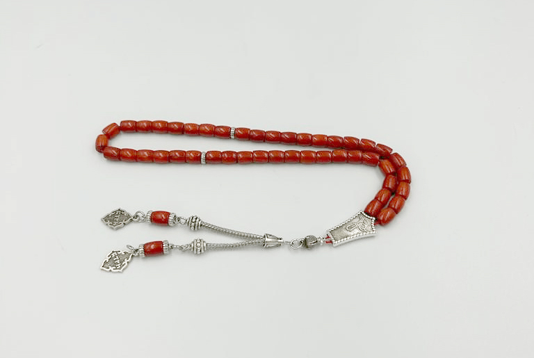 سبحة مرجان ليزر 45 خرزة سبحة مرجان ليزر 45 خرزة