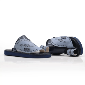 احذية شرقية مطرزة ازرق2 احذية شرقية مطرزة ازرق2