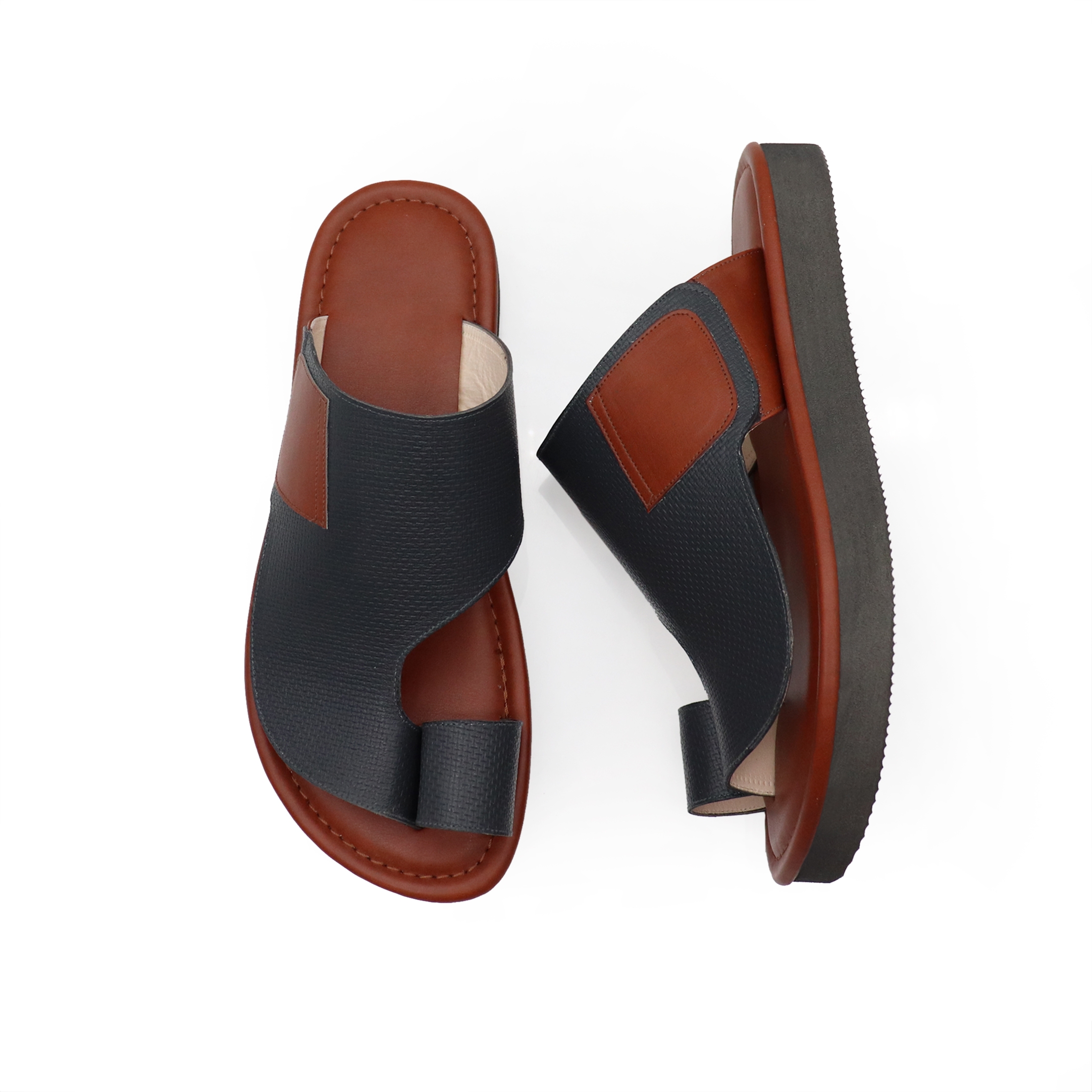 حذاء شرقي كاجوال رصاصي وبني 3 حذاء شرقي كاجوال رصاصي وبني 3