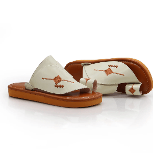 احذية شرقية مطرزة بيج برتقالي 2 احذية شرقية مطرزة بيج برتقالي 2