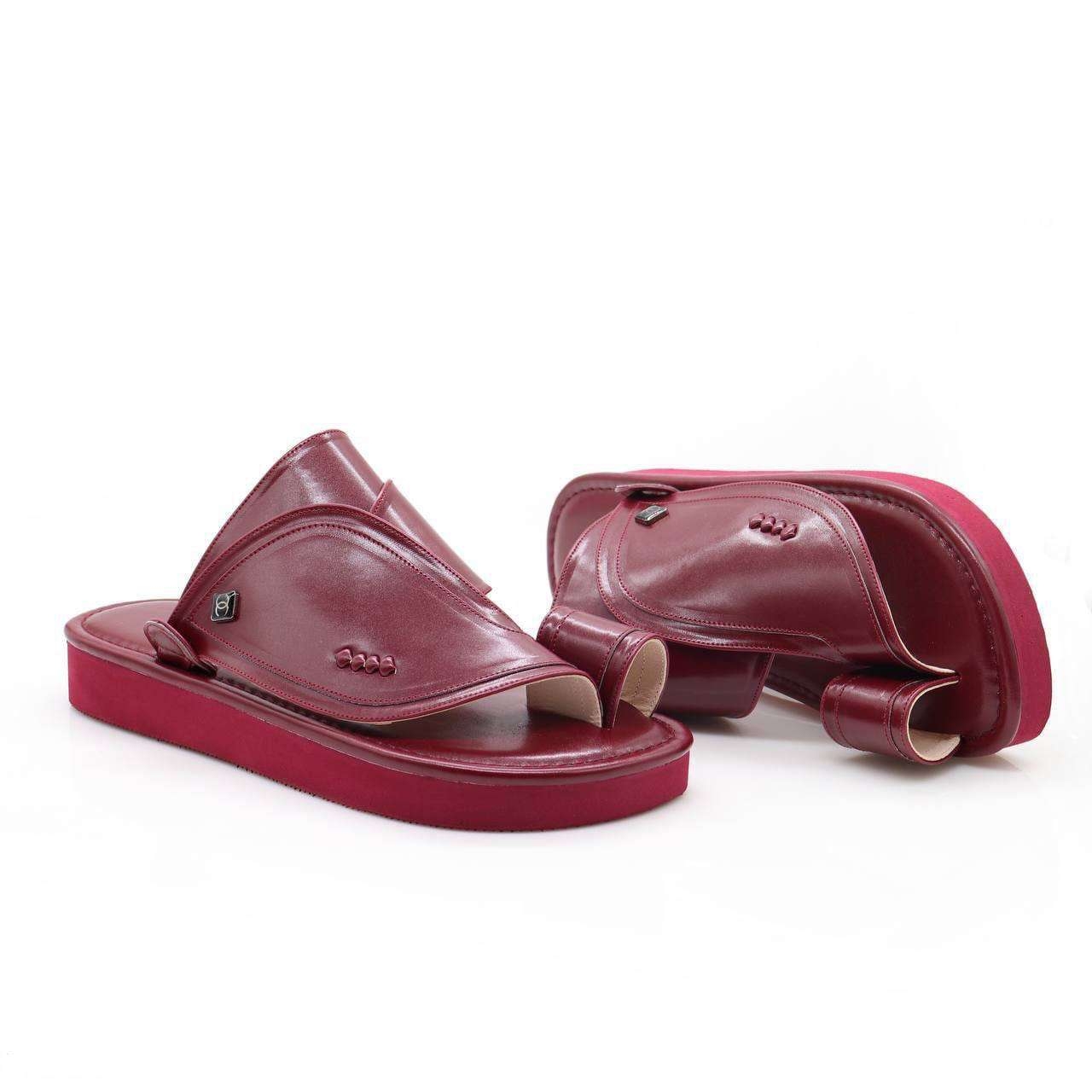 حذاء شرقي سادة عنابي 1 حذاء شرقي سادة عنابي 1