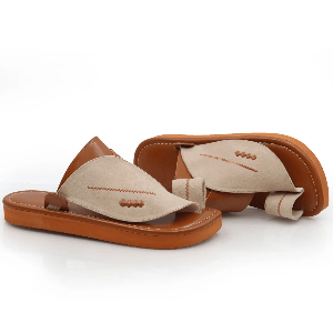 احذية شرقية مطرزة برتقالي مع بيج2 احذية شرقية مطرزة برتقالي مع بيج2