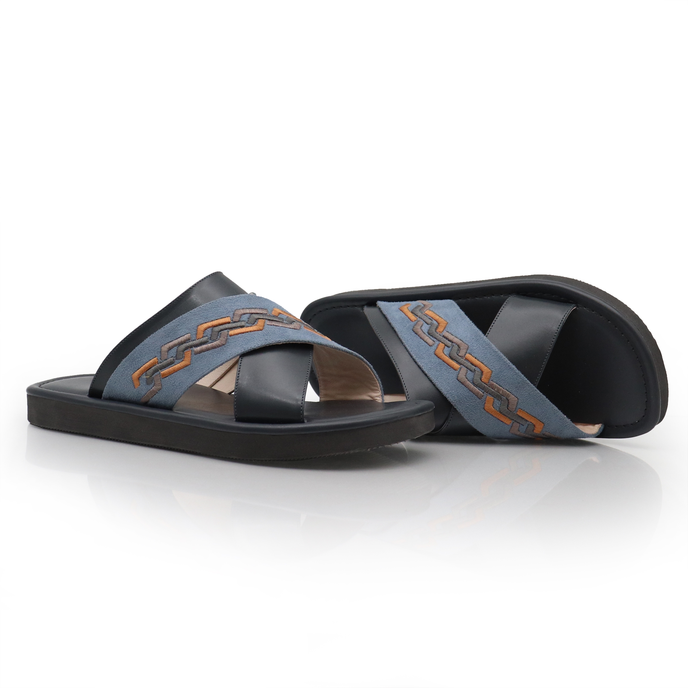 نعال زبيري اسود-رصاصي 2 نعال زبيري اسود-رصاصي 2