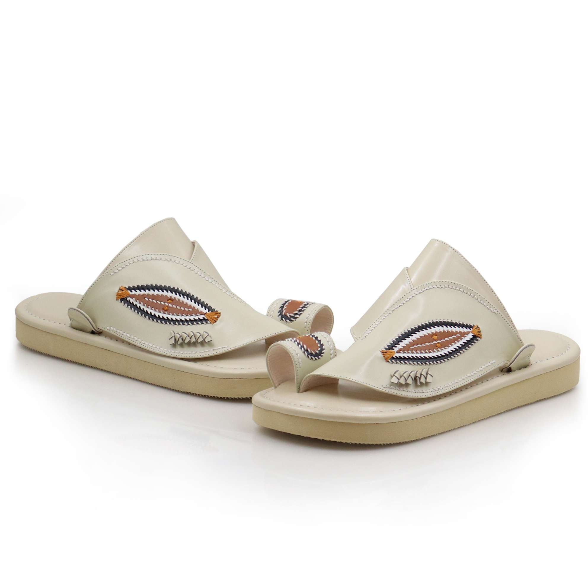 حذاء شرقي نقش لون بيج1 حذاء شرقي نقش لون بيج1