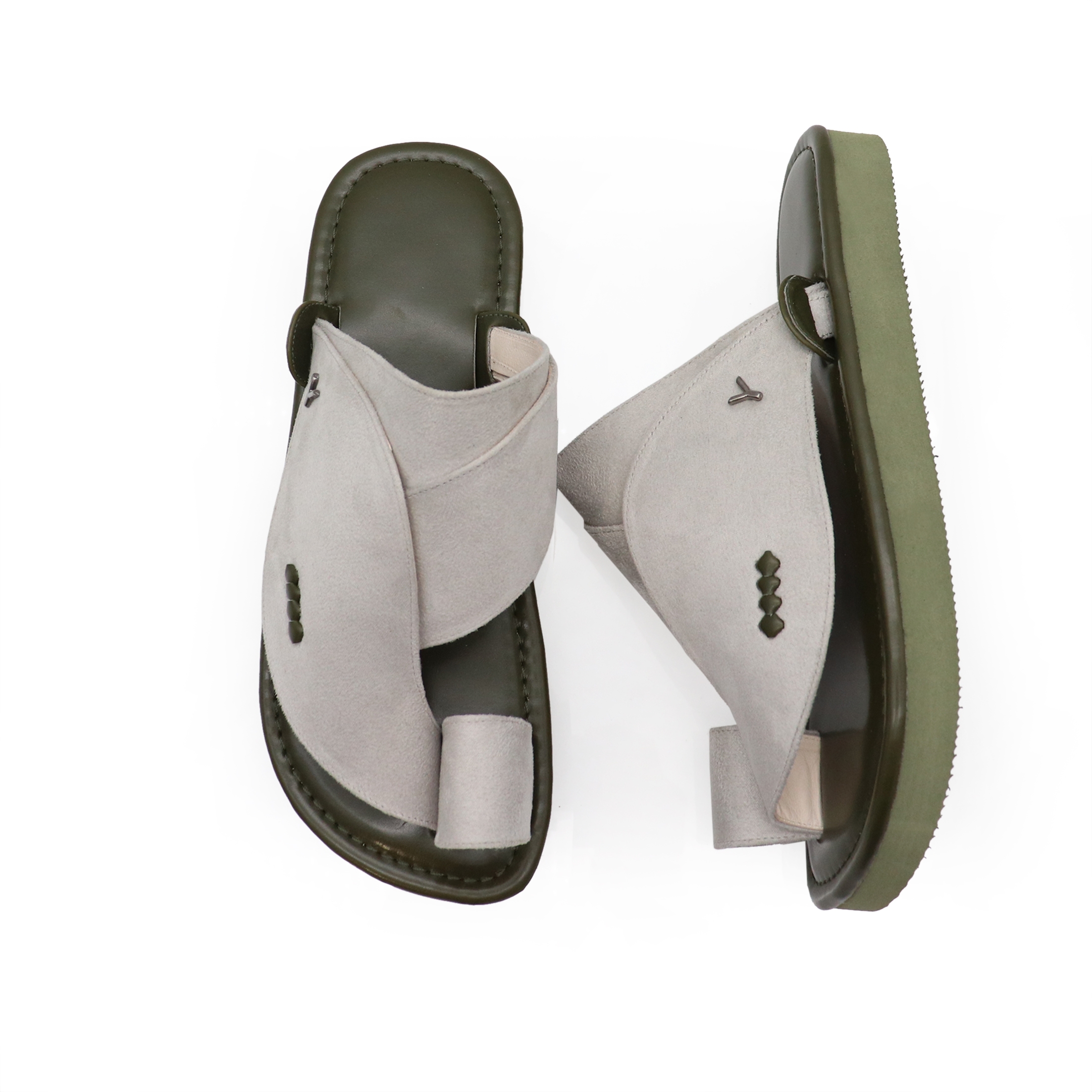 حذاء شرقي سادة ابيض بنعل زيتي 3 حذاء شرقي سادة ابيض بنعل زيتي 3