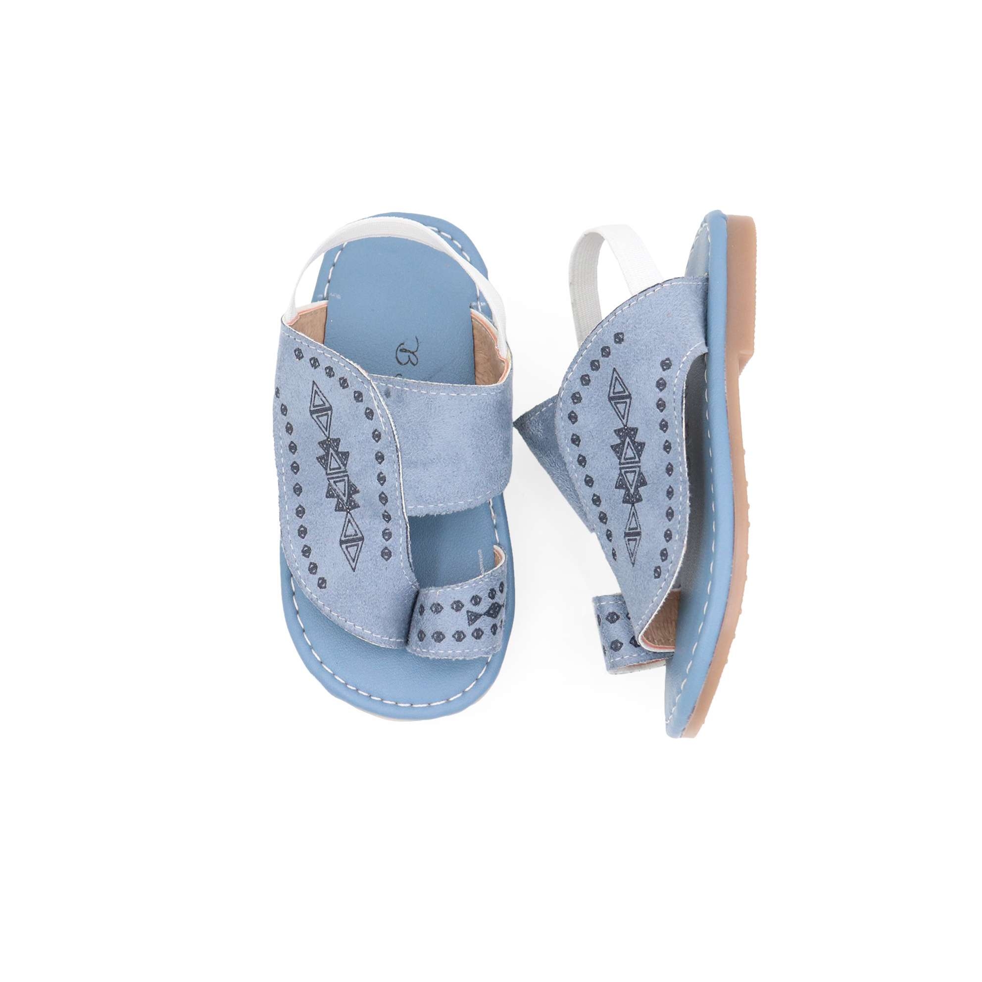 حذاء ولادي مطرز سماوي 4 حذاء ولادي مطرز سماوي 4