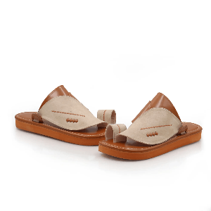 احذية شرقية مطرزة برتقالي مع بيج1 احذية شرقية مطرزة برتقالي مع بيج1