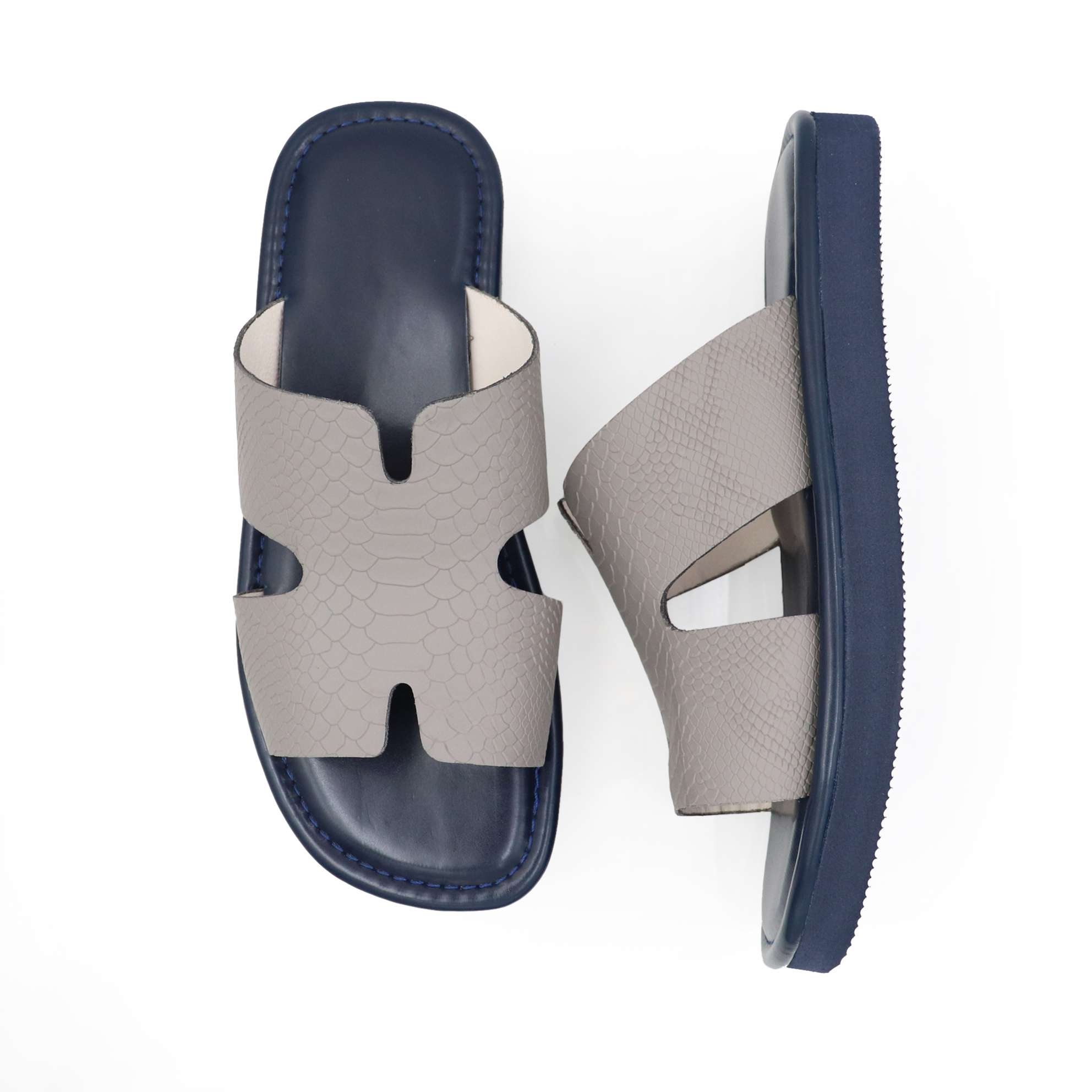 حذاء شرقي جلد طبيعي رصاصي 3 حذاء شرقي جلد طبيعي رصاصي 3