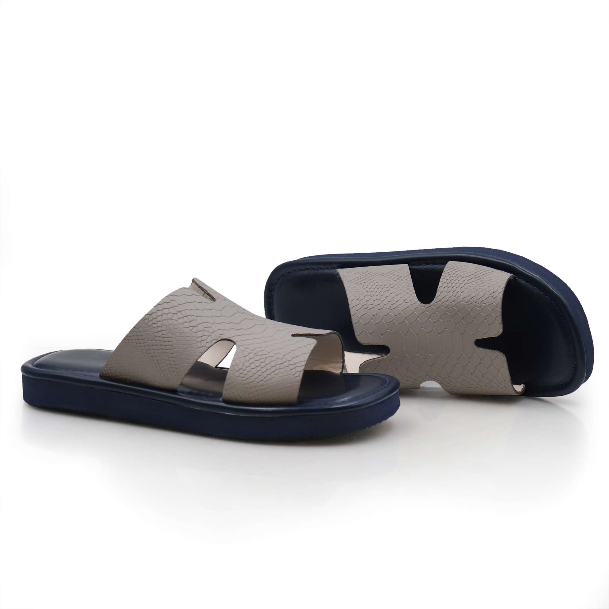 حذاء شرقي جلد طبيعي رصاصي 1 حذاء شرقي جلد طبيعي رصاصي 1