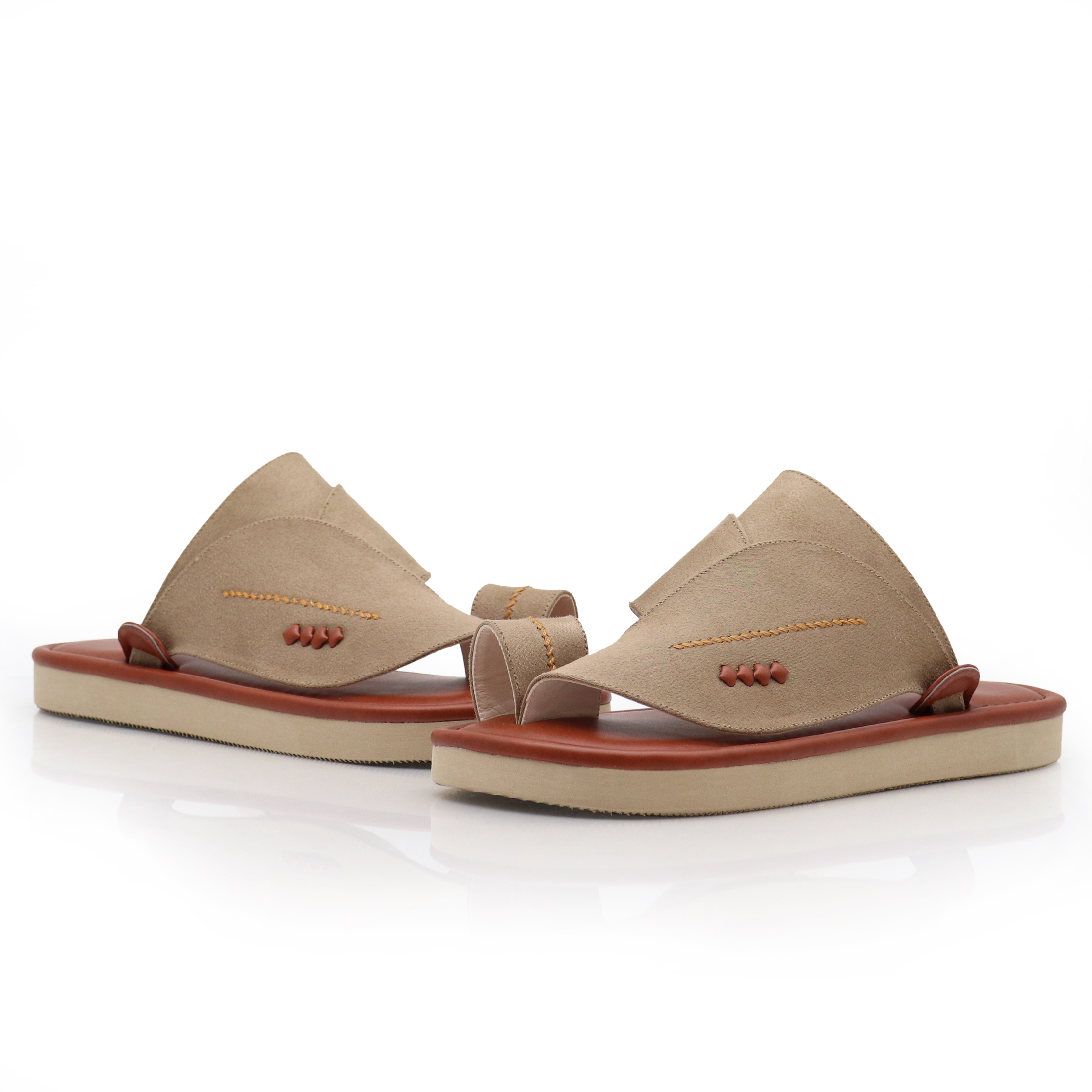 حذاء شرقي مطرز بيج برتقالي1 حذاء شرقي مطرز بيج برتقالي1