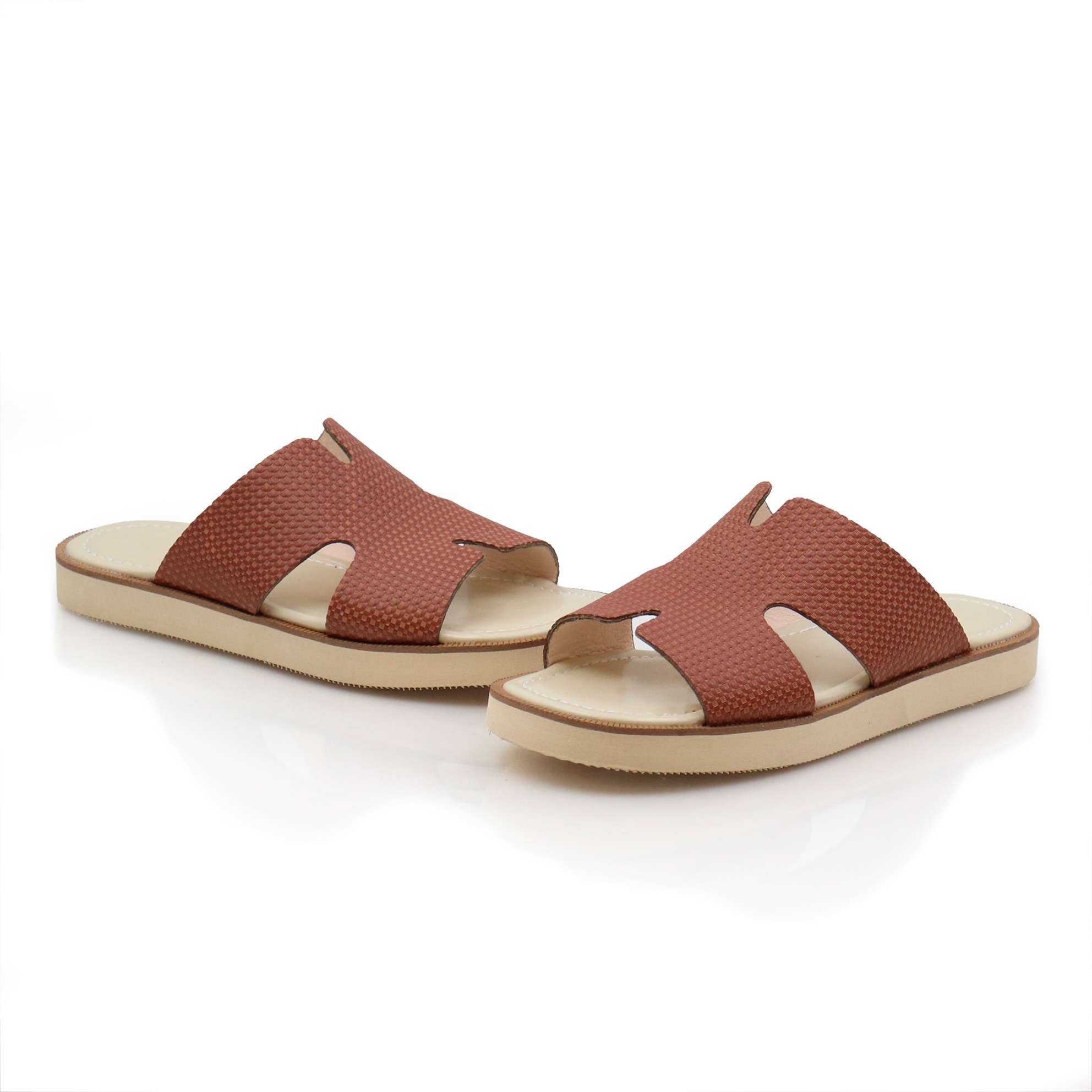 حذاء شرقي بني بنعل بيج حذاء شرقي بني بنعل بيج