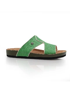 حذاء طبي جلد طبيعي اخضر